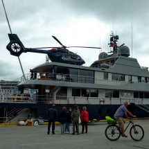 Fancy cruiser with helicopter